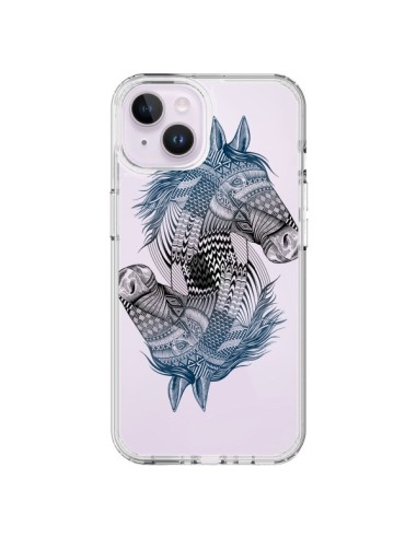 Coque iPhone 14 Plus Cheval Horse Double Transparente - Rachel Caldwell