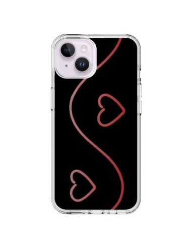 Coque iPhone 14 Plus Coeur Love Rouge - R Delean