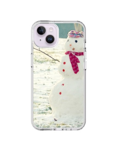 Coque iPhone 14 Plus Bonhomme de Neige - R Delean