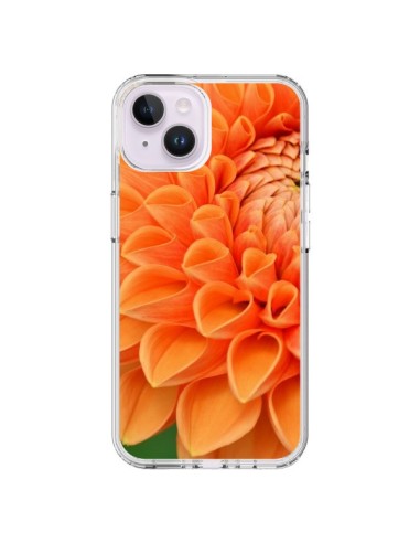 Coque iPhone 14 Plus Fleurs oranges flower - R Delean
