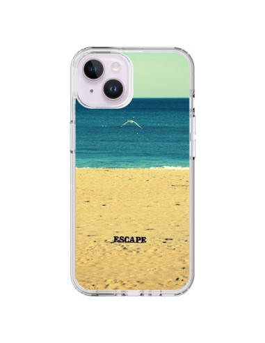 Coque iPhone 14 Plus Escape Mer Plage Ocean Sable Paysage - R Delean