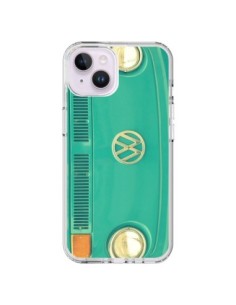 Coque iPhone 14 Plus Groovy Van Hippie VW - R Delean