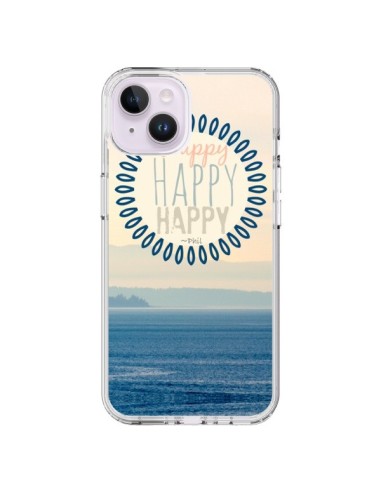 Coque iPhone 14 Plus Happy Day Mer Ocean Sable Plage Paysage - R Delean