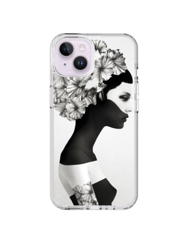 Coque iPhone 14 Plus Marianna Fille Fleurs - Ruben Ireland et Jenny Liz Rome