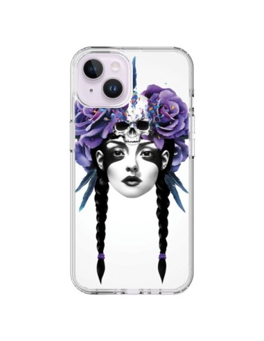 Coque iPhone 14 Plus Fille Fleurs Warrior - Ruben Ireland