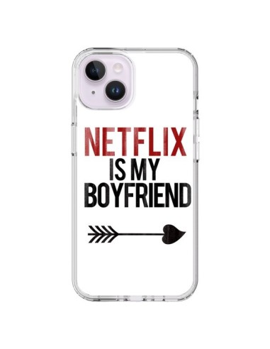 Coque iPhone 14 Plus Netflix is my Boyfriend - Rex Lambo