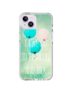 Cover iPhone 14 Plus I Love you to the moon and back -...