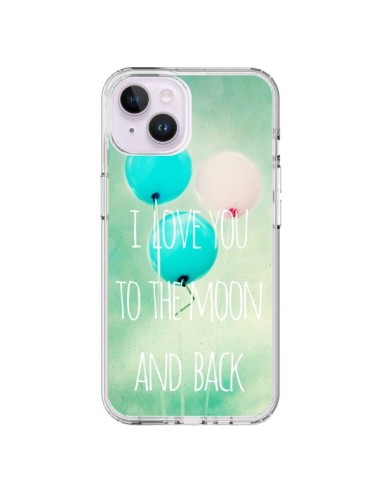 Coque iPhone 14 Plus I love you to the moon and back - Sylvia Cook