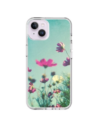 Coque iPhone 14 Plus Fleurs Reach for the Sky - Sylvia Cook