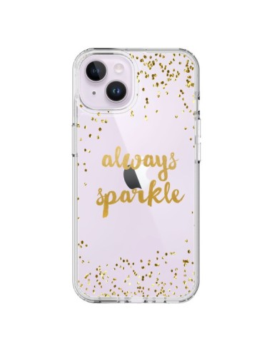 Coque iPhone 14 Plus Always Sparkle, Brille Toujours Transparente - Sylvia Cook