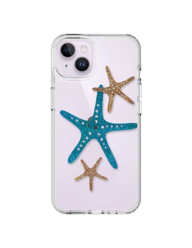 Coque iPhone 14 Plus Etoile de Mer Starfish Transparente - Sylvia Cook