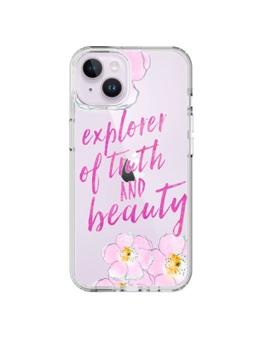 Coque iPhone 14 Plus Explorer of Truth and Beauty Transparente - Sylvia Cook