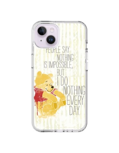 Coque iPhone 14 Plus Winnie I do nothing every day - Sara Eshak