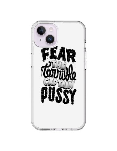 Cover iPhone 14 Plus Fear the terrible captain pussy - Senor Octopus