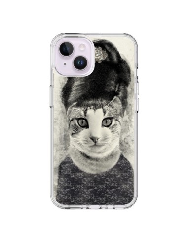 Coque iPhone 14 Plus Audrey Cat Chat - Tipsy Eyes