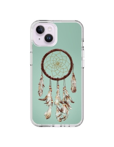 Coque iPhone 14 Plus Attrape-rêves vert - Tipsy Eyes