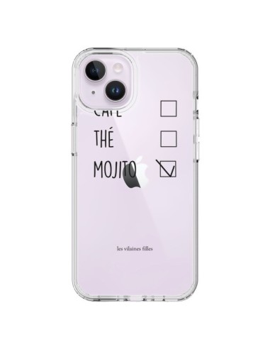 Coque iPhone 14 Plus Café, Thé et Mojito Transparente - Les Vilaines Filles