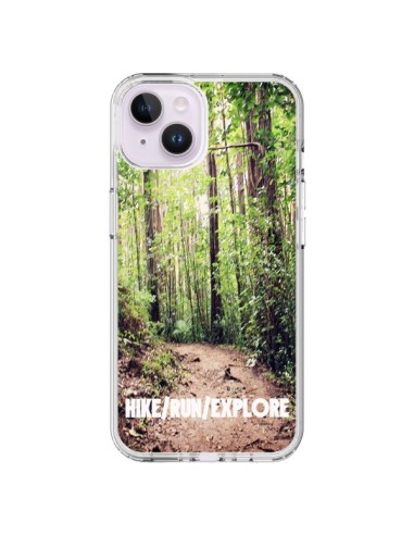 Coque iPhone 14 Plus Hike Run Explore Paysage Foret - Tara Yarte