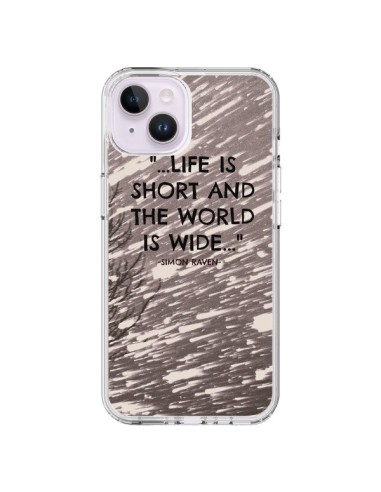 Coque iPhone 14 Plus Life is short Foret - Tara Yarte