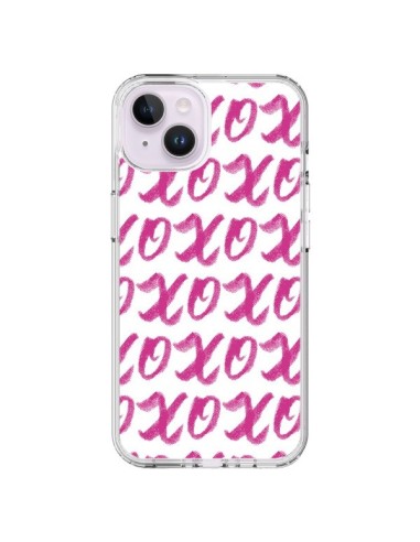Coque iPhone 14 Plus XoXo Rose Transparente - Yohan B.
