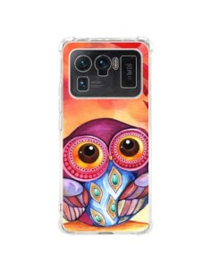 Coque Xiaomi Mi 11 Ultra Chouette Feuilles Automne -...