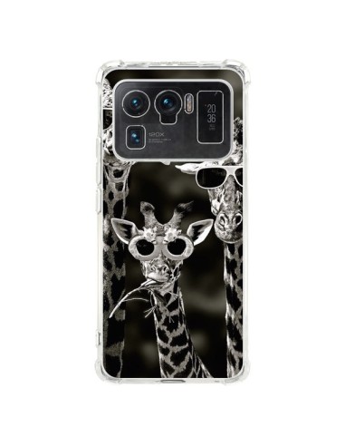 Coque Xiaomi Mi 11 Ultra Girafe Swag Lunettes Familiy Giraffe - Asano Yamazaki