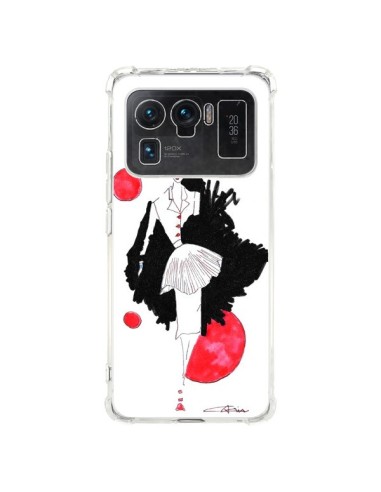 Coque Xiaomi Mi 11 Ultra Demoiselle Femme Fashion Mode Rouge - Cécile