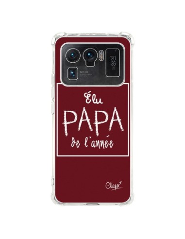 Coque Xiaomi Mi 11 Ultra Elu Papa de l'Année Rouge Bordeaux - Chapo