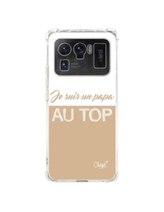 Coque Xiaomi Mi 11 Ultra Je suis un Papa au Top Beige -...
