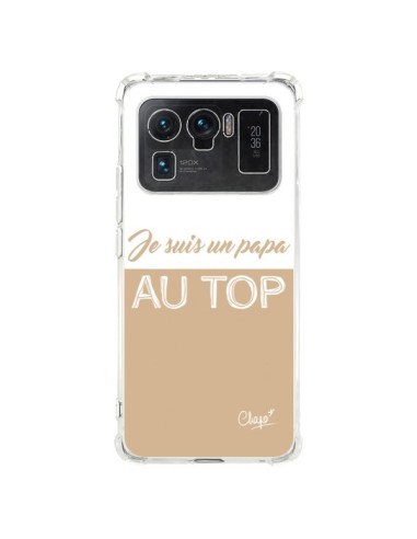 Coque Xiaomi Mi 11 Ultra Je suis un Papa au Top Beige - Chapo