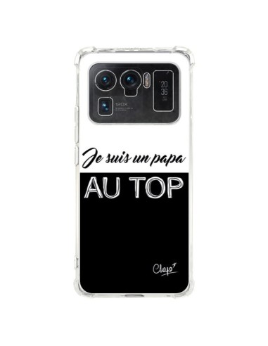 Coque Xiaomi Mi 11 Ultra Je suis un Papa au Top Noir - Chapo