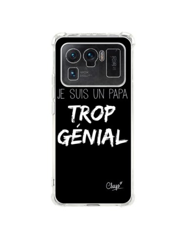 Coque Xiaomi Mi 11 Ultra Je suis un Papa trop Génial Noir - Chapo