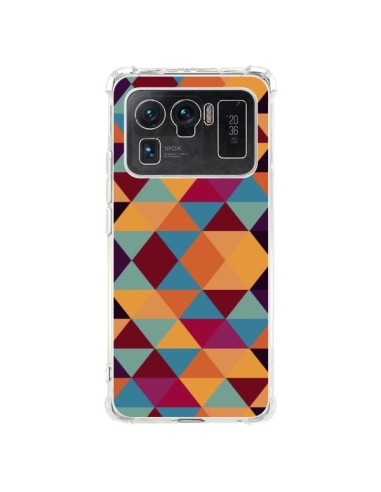 Coque Xiaomi Mi 11 Ultra Azteque Triangle Orange - Eleaxart