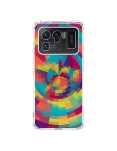 Coque Xiaomi Mi 11 Ultra Spirale de Couleurs Rouge Vert -...