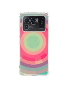 Coque Xiaomi Mi 11 Ultra Spirale de Couleurs Rose Vert -...