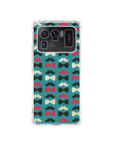 Coque Xiaomi Mi 11 Ultra Hipster Moustache Noeud Papillon - Eleaxart