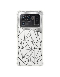 Coque Xiaomi Mi 11 Ultra Lignes Grille Grid Abstract Noir...