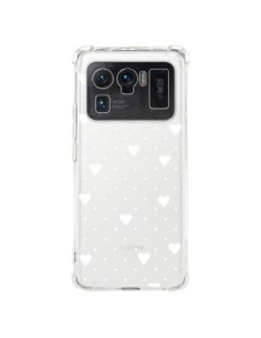 Coque Xiaomi Mi 11 Ultra Point Coeur Blanc Pin Point...