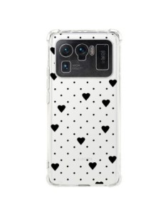 Coque Xiaomi Mi 11 Ultra Point Coeur Noir Pin Point Heart...