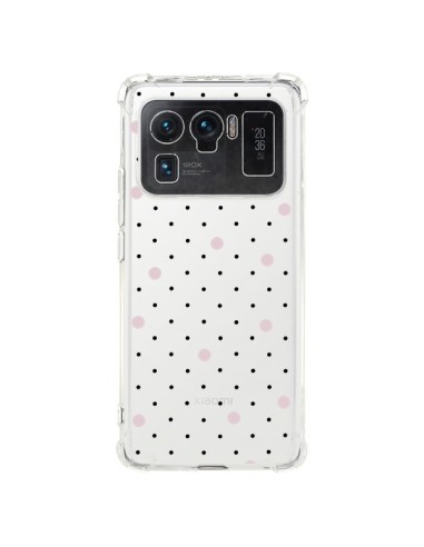 Coque Xiaomi Mi 11 Ultra Point Rose Pin Point Transparente - Project M