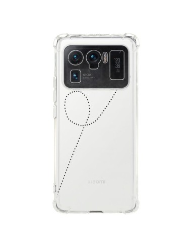 Coque Xiaomi Mi 11 Ultra Travel to your Heart Noir Voyage Coeur Transparente - Project M