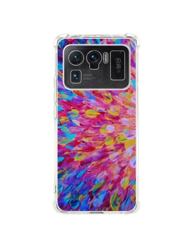 Coque Xiaomi Mi 11 Ultra Fleurs Bleues Roses Splash - Ebi Emporium