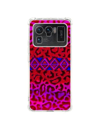 Coque Xiaomi Mi 11 Ultra Tribal Leopard Rouge - Ebi Emporium