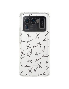 Coque Xiaomi Mi 11 Ultra Cross Croix Check Transparente -...