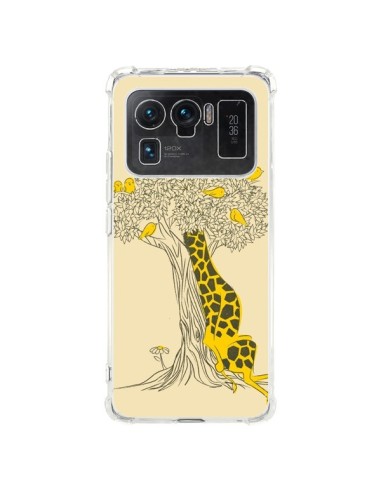 Coque Xiaomi Mi 11 Ultra Girafe Amis Oiseaux - Jay Fleck