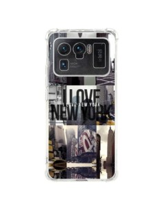 Coque Xiaomi Mi 11 Ultra I love New Yorck City noir -...