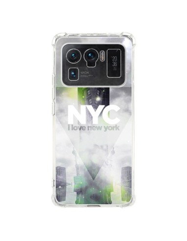 Coque Xiaomi Mi 11 Ultra I Love New York City Gris Vert - Javier Martinez