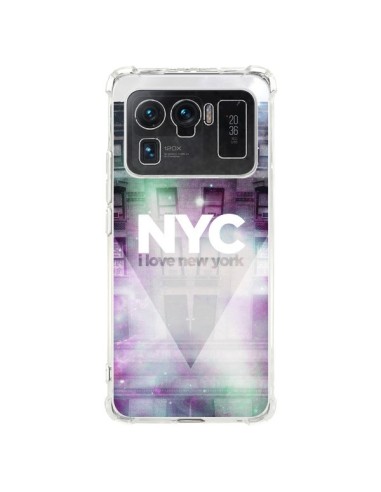 Coque Xiaomi Mi 11 Ultra I Love New York City Violet Vert - Javier Martinez