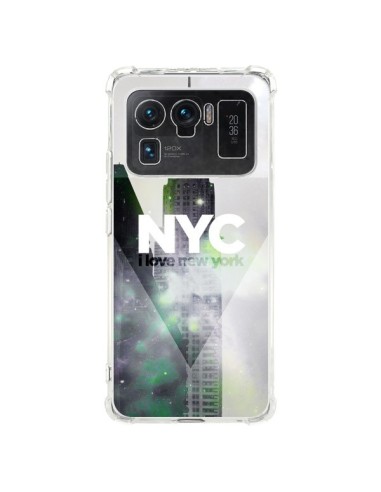 Coque Xiaomi Mi 11 Ultra I Love New York City Gris Violet Vert - Javier Martinez