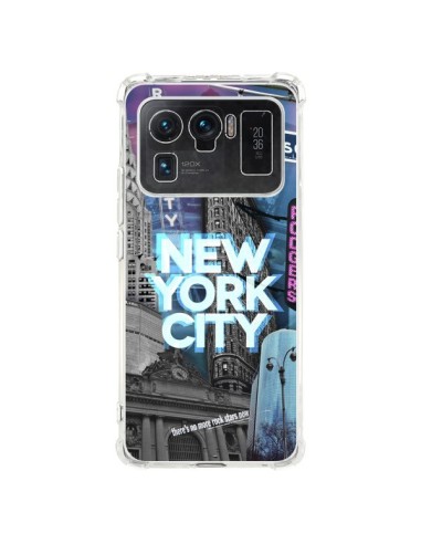 Coque Xiaomi Mi 11 Ultra New York City Buildings Bleu - Javier Martinez